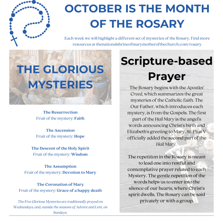 October 20, 2024 Bulletin National Shrine of Mary, Mother of the Church